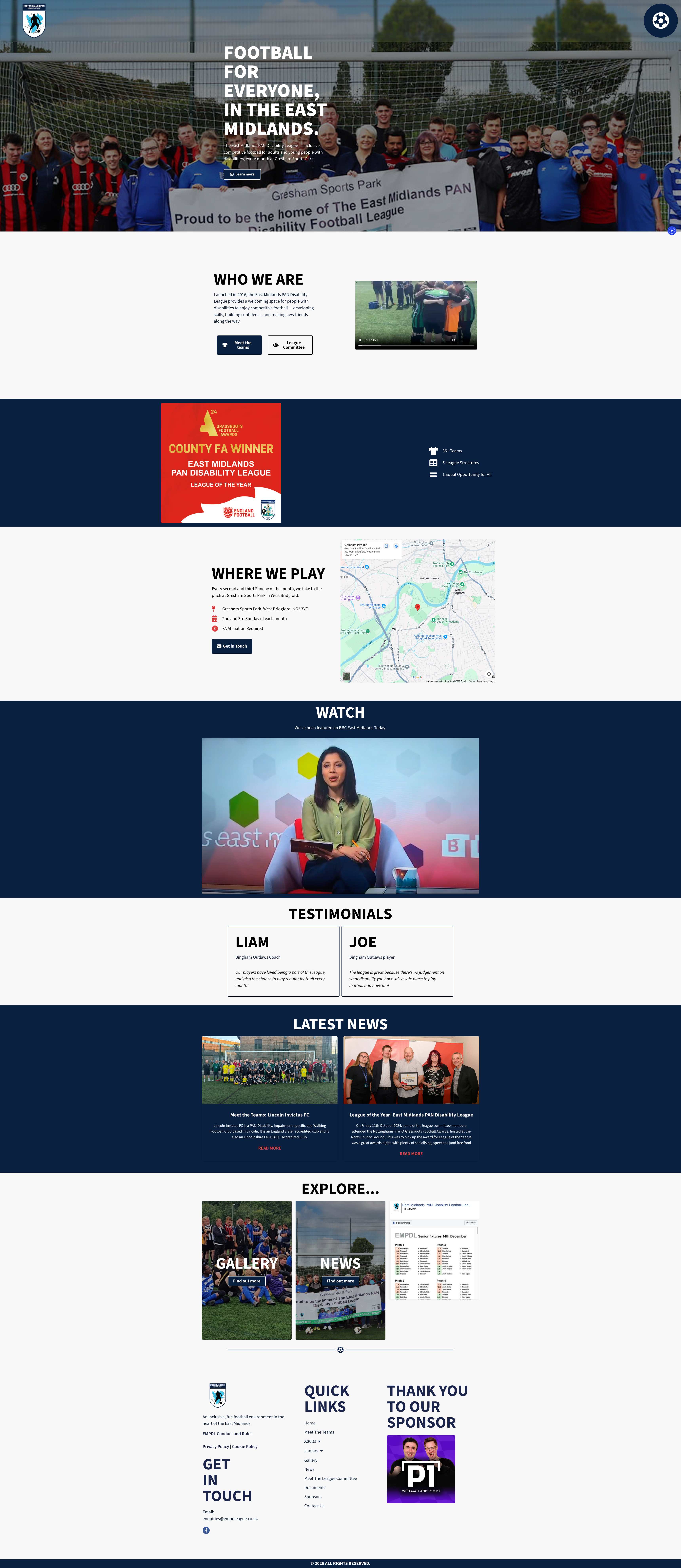 EMPD League website