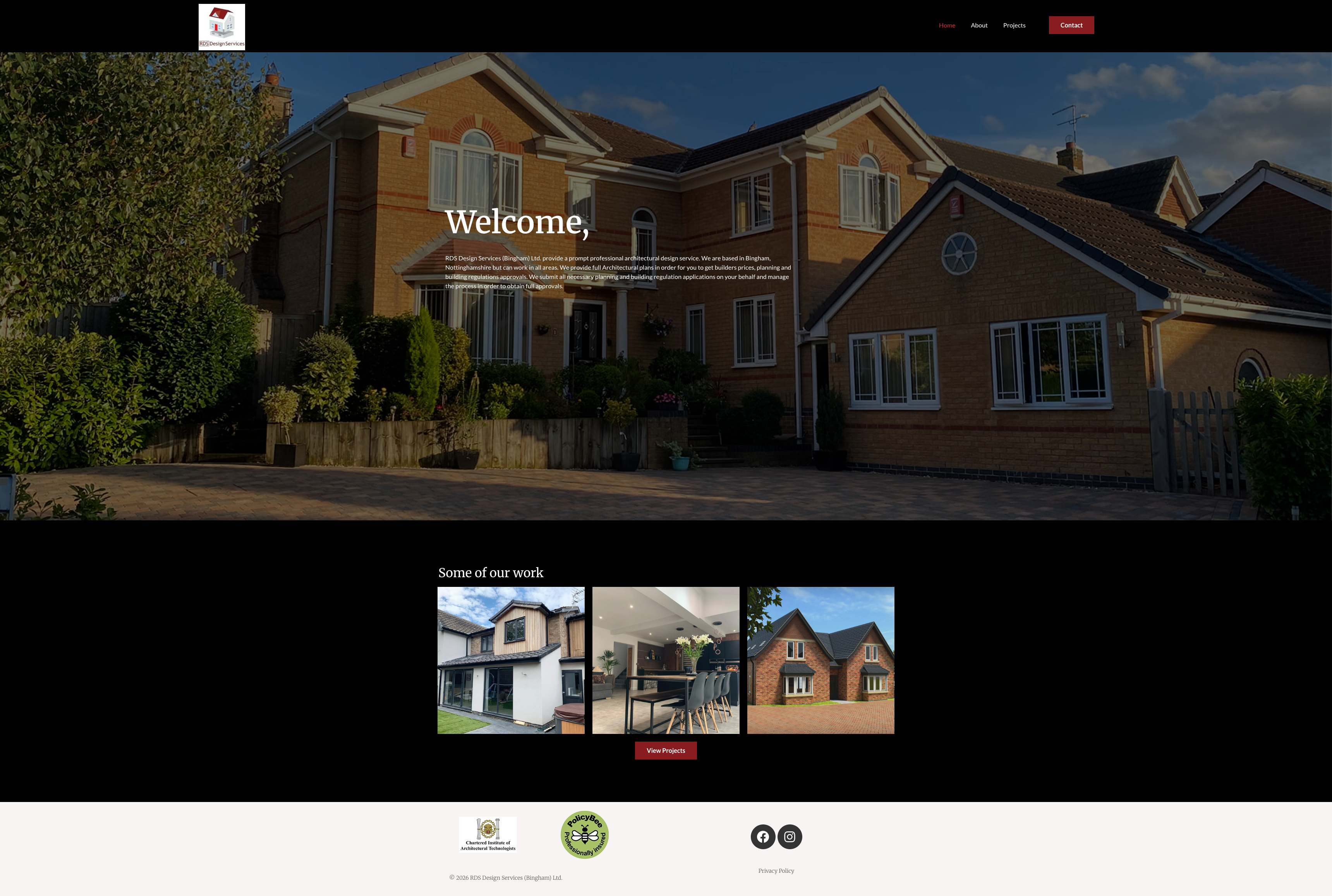 RDS Design Services website