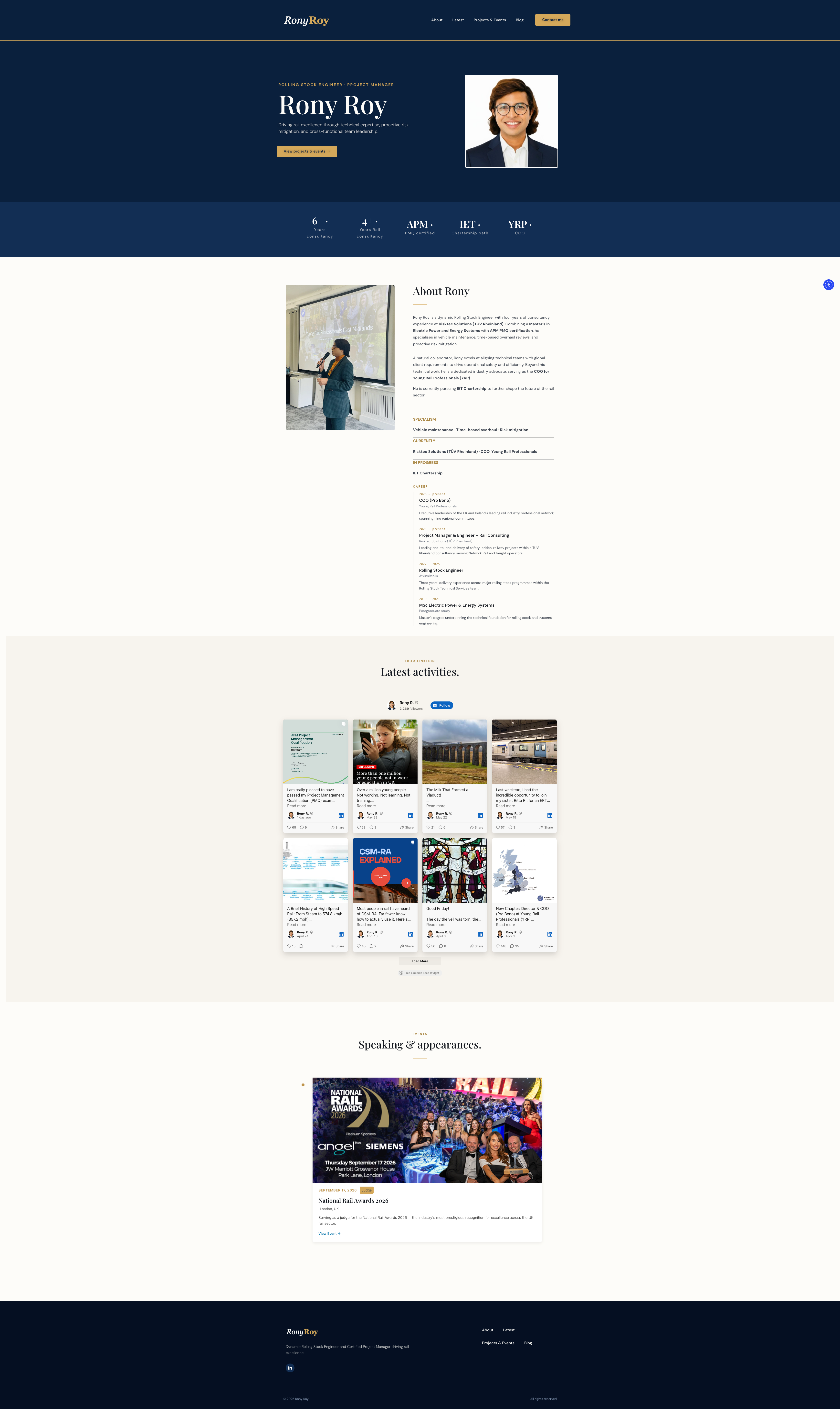 Rony Roy website